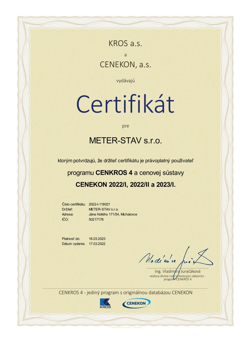 Certificate 1